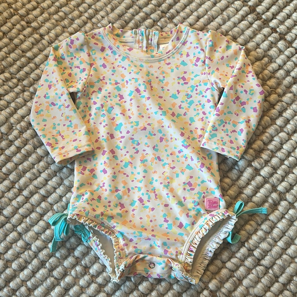 Ruffle Butts Long Sleeve One Piece Rash Guard